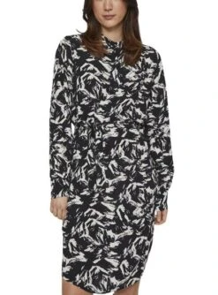 Robe Vila Viboa Blanc Et Noire Pour Femme -Jolie Boutique gallery M163474 VSKbvsRB