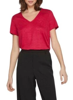 Chemise Vila Viamer V-Neck Rose Pour Femme