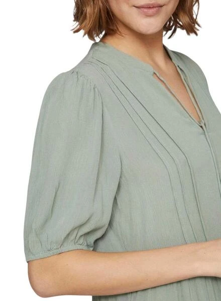 Robe Vila Lopez Verte Pour Femme 2 Robe Vila Lopez Verte Pour Femme – Image 2