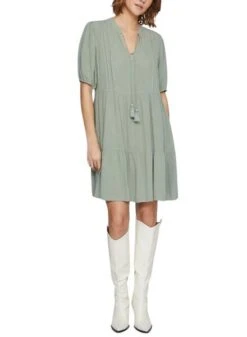 Robe Vila Lopez Verte Pour Femme