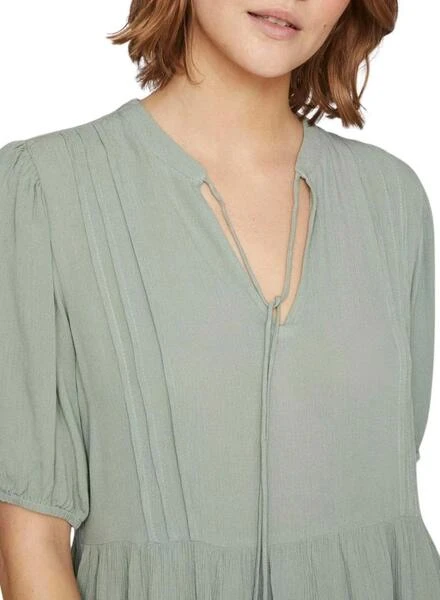 Robe Vila Lopez Verte Pour Femme 6 Robe Vila Lopez Verte Pour Femme – Image 6