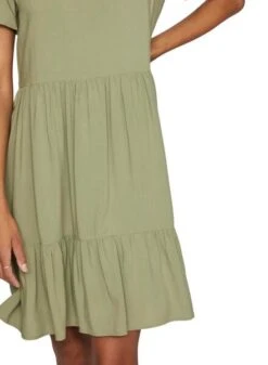 Robe Vila Vipaya Verte Pour Femme -Jolie Boutique gallery M163574 mZ4FxSTL