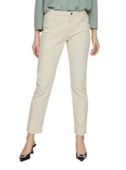 Pantalon Vila Vialice Beige Pour Femme