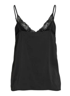 Top Vila Vicava V-Neck Encaje Negro Para Mujer. -Jolie Boutique gallery M163576 F7fpw81R