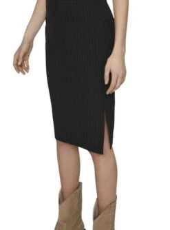 Jupe Midi Vila Viribini Noire Pour Femme -Jolie Boutique gallery M163584 KjI9X1P5