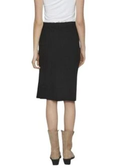 Jupe Midi Vila Viribini Noire Pour Femme -Jolie Boutique gallery M163584 ve9NFr6D