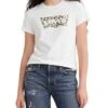T-Shirt Levis The Parfait Tee Leopard Blanc