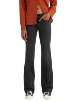 Pantalon Jeans Levis Super Faible Boot Noire Femme