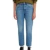 Pantalon Jeans Levis 501 Crop Denim Pour Femme