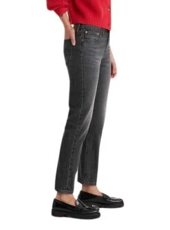 Pantalon Jeans Levis 501 Crop Noire Pour Femme -Jolie Boutique gallery M164047 3