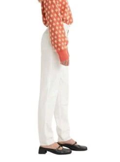 Pantalon Jeans Levis 80S Mom Blanc Pour Femme -Jolie Boutique gallery M164049 3