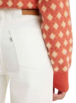 Pantalon Jeans Levis 80S Mom Blanc Pour Femme -Jolie Boutique gallery M164049 5