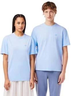 T-shirt Lacoste Teintée Bleue Pour Femmes Et Hommes -Jolie Boutique gallery M164320 msIkYgbL