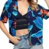 Chemise Superdry Beach Bleu Pour Femme