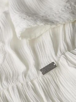 Robe Superdry Brodée Blanche Pour Femme -Jolie Boutique gallery M164835 tJKRIbtN