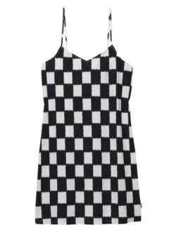 Robe Vans Venton Checker Blanc Et Noir Pour Femme -Jolie Boutique gallery M164896 78G0MFvq