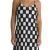 Robe Vans Venton Checker Blanc Et Noir Pour Femme