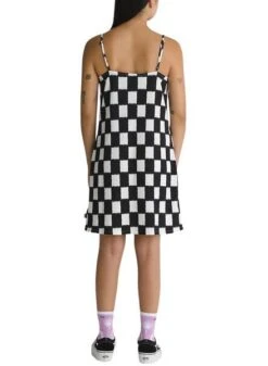 Robe Vans Venton Checker Blanc Et Noir Pour Femme -Jolie Boutique gallery M164896 piJVZ4an