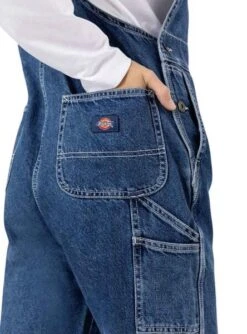Salopette Dickies Classic Denim Bleu Pour Femme -Jolie Boutique gallery M165378 FFf7acsA