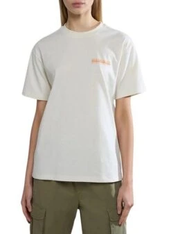 Camiseta Napapijri Faber Blanche Pour Femme.
