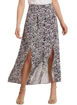 Jupe Naf Naf Print Noir Pour Femme