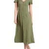 Robe Naf Naf Boutons Vert Pour Femme